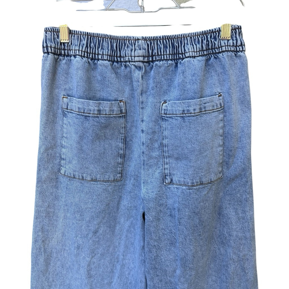 WeWoreWhat Pull On Straight Leg Jeans Size M - Picture 5 of 6